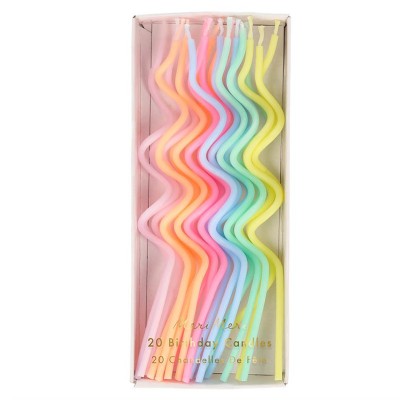 20 Velas Velas Curvas Pastel