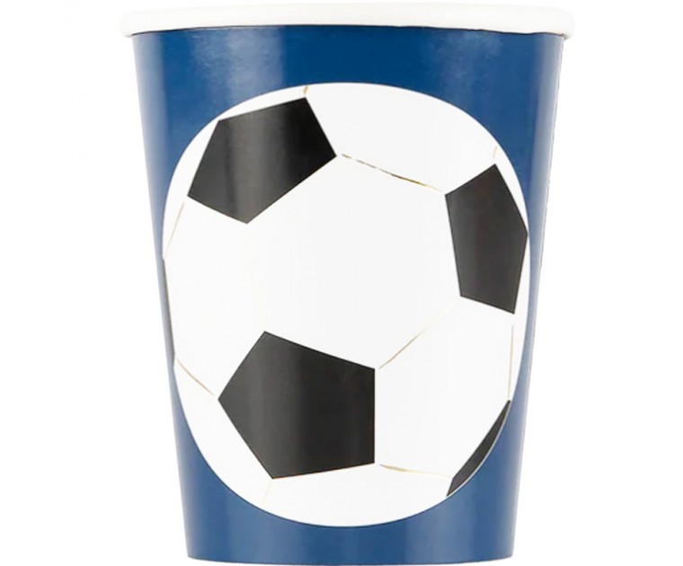 8 Copos Bola Futebol