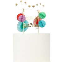 Topper Bolo Happy Birthday