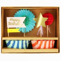 Kit cupcakes Mix Riscas Happy Birthday