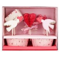 Kit Cup Cakes Love Birds