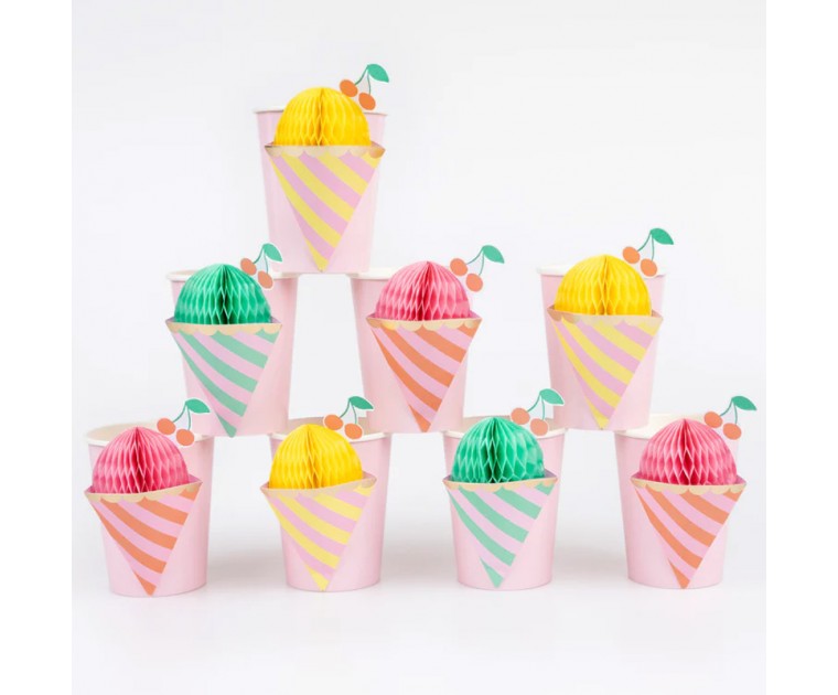 Copos Honeycomb Gelado Cone
