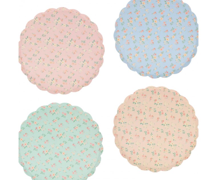 Pratos Mini Flores Vintage