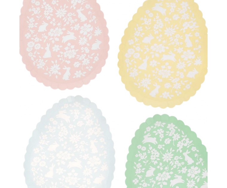 Pratos Coelhinhos Florais
