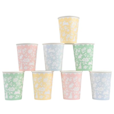 Copos Coelhinhos Florais