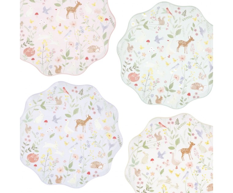 Pratos Animais Floresta Recortados