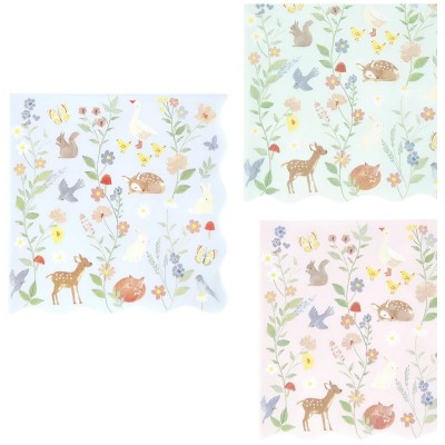 Guardanapos Animais Floresta Recortados