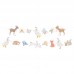Conjunto Grinaldas Animais Floresta Recortados