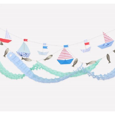 Conjunto Grinalda Motivos Náuticos e Barcos Conjunto Grinalda Motivos Náuticos e Barcos
