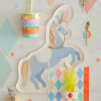 8 Pratos Cavalo Circo Meri Meri