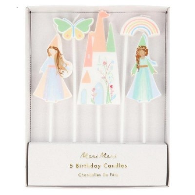 Conj. 5 Velas Princesas Mágicas