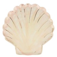8 Pratos Concha Pastel Color