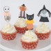 Kit 24 Decorações Cup Cakes Halloween