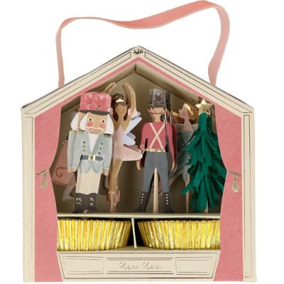 Kit 24 Cup Cakes Nutcracker