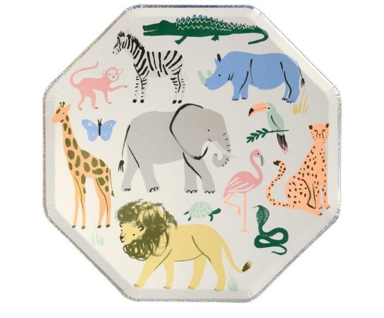  8 Pratos Grande Safari 26 cms