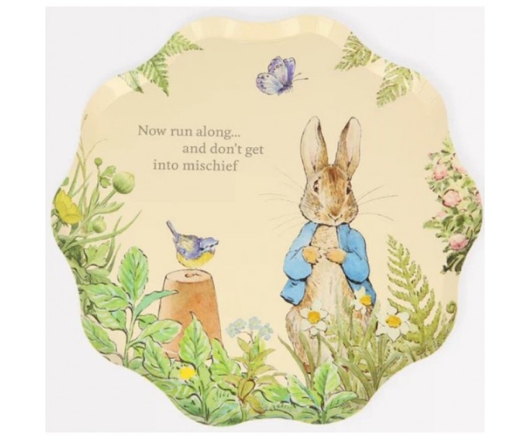 Pratos Peter Rabbit no Jardim