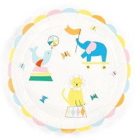 12 Pratos Tema Circo