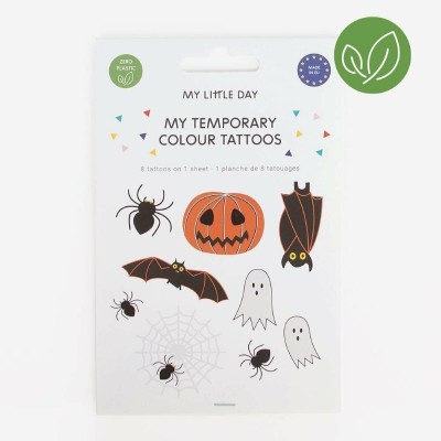 8 Tatuagens Temporárias Tema Halloween