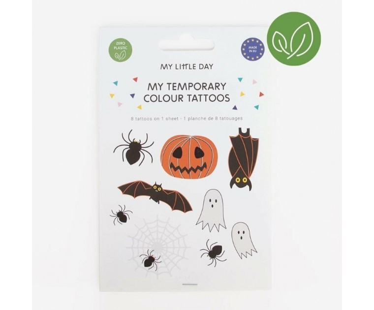 8 Tatuagens Temporárias Tema Halloween