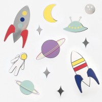 Decorações Parede Autocolantes Tema Espaço
