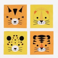 20 Guardanapos Pequenos Felinos