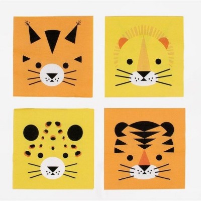 20 Guardanapos Pequenos Felinos