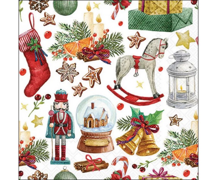 Guardanapos Figuras de Natal Vintage