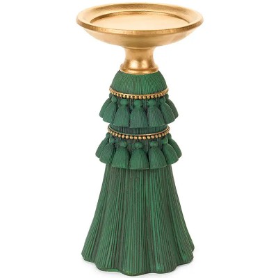 Suporte Velas com Borlas 20 cms