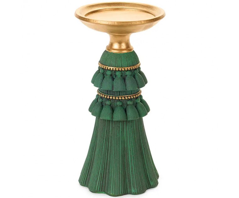 Suporte Velas com Borlas 20 cms