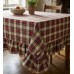 Toalha de Mesa Xadrez Vintage Tartã com Folho