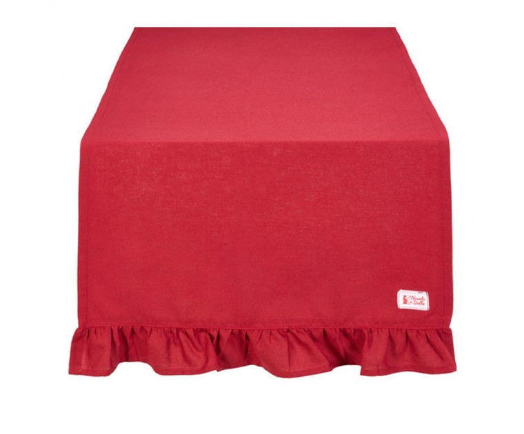 Table Runner Vermelha com Folho