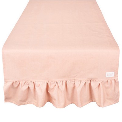 Table Runner com Folho Rosa 50x180 