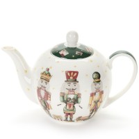 Bule Porcelana Christmas Nutcracker