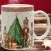 Caneca Porcelana Vermelha  Nutcracker