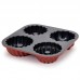 Forma Anti-Aderente 3D 4 Mini Bolos