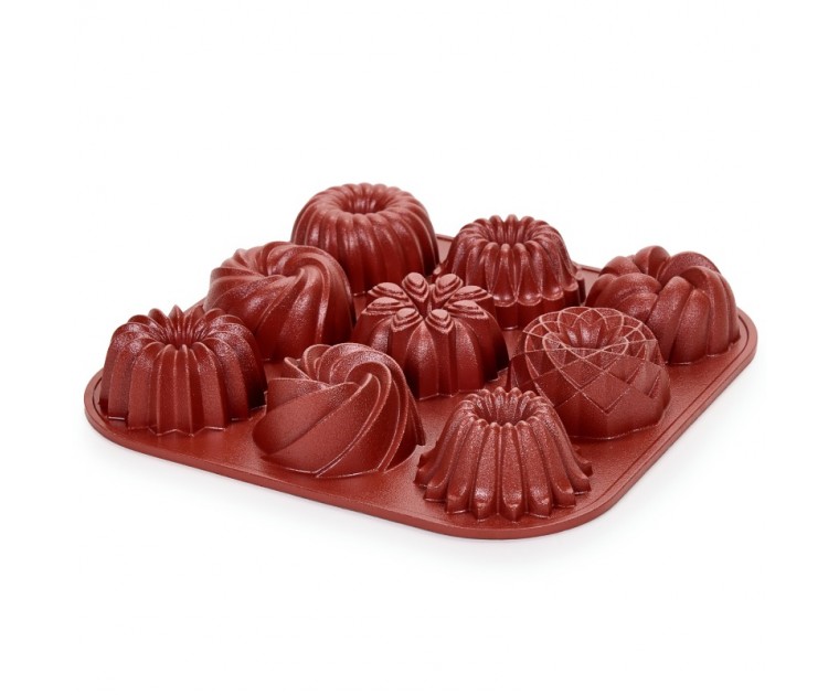 Forma Anti-Aderente 3D 9 Mini Bolos