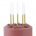 16 Velas Douradas Alltas Glitter