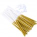 16 Velas Douradas Alltas Glitter