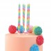 6 Velas Altas Arco Íris