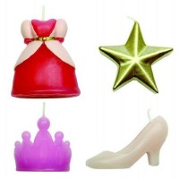 Set de 4 Velas Vela Princesa