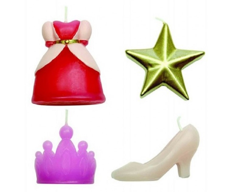 Set de 4 Velas Vela Princesa