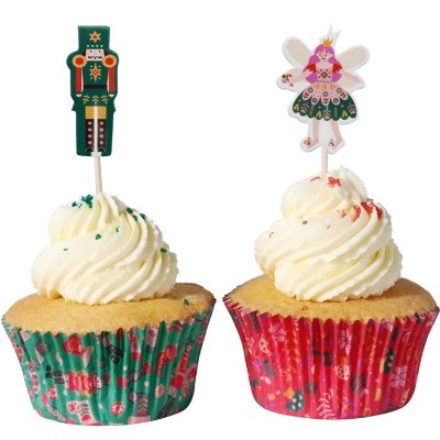 Pack 24 Forminhas com Picks Nutcracker 