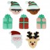 12 Decorações Açúcar Pai Natal e os Amigos