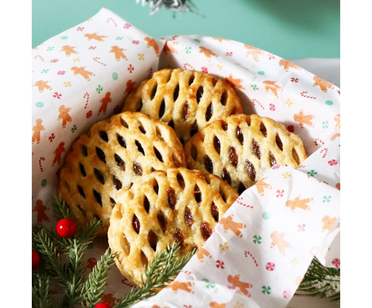 Folhas Papel Manteiga Boneco Gengibre Caixas Bênto Cakes