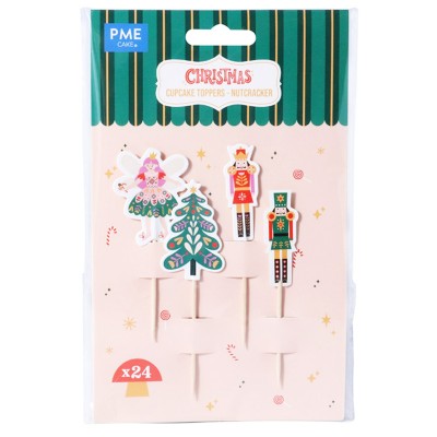 24 Toppers para cupcakes Nutcracker