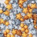Mix Confetis Estrelas Douradas e Prateadas