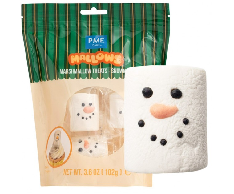 Marshmallows Boneco de Neve de Natal 
