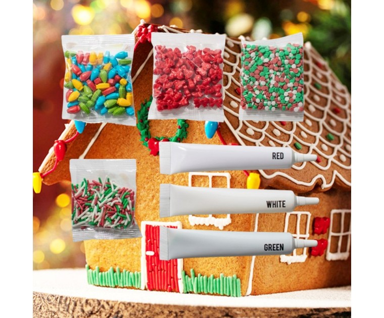 Conj. Decoração Casinha Gengibre Natal