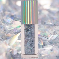 Glitter Iridescente Comestível Silver