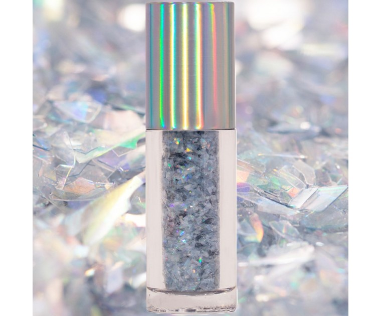 Glitter Iridescente Comestível Silver